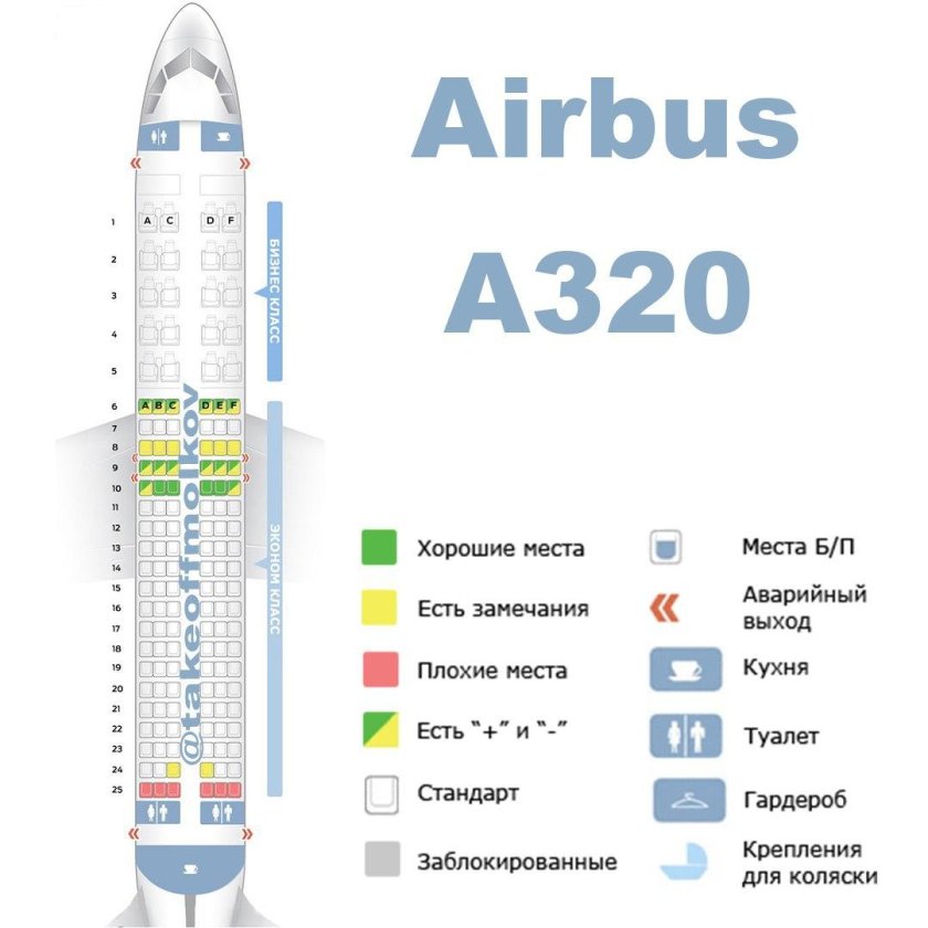 Схема самолёта Airbus a320