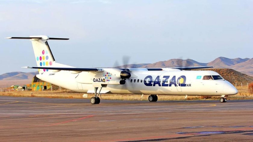 Бомбардье самолет Qazaq Air