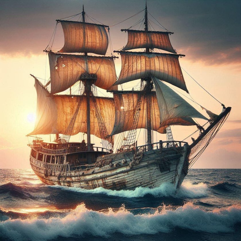 Старинные корабли