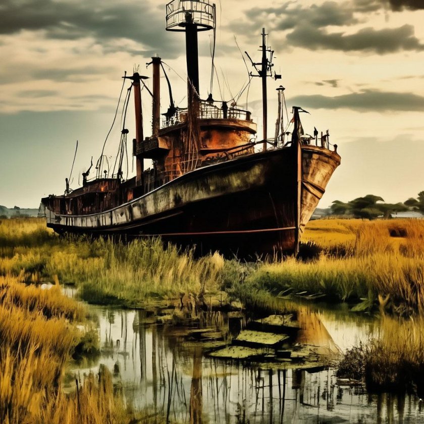 Морской рыболовецкий баркас