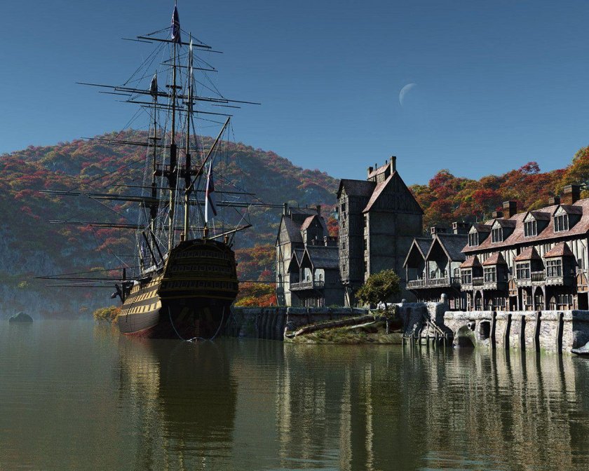 Старинные корабли