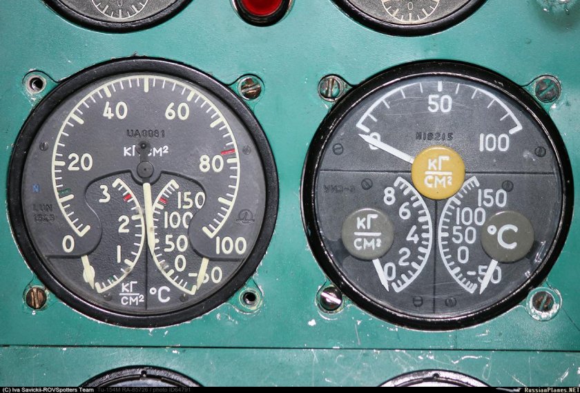 Приборная панель ту 154