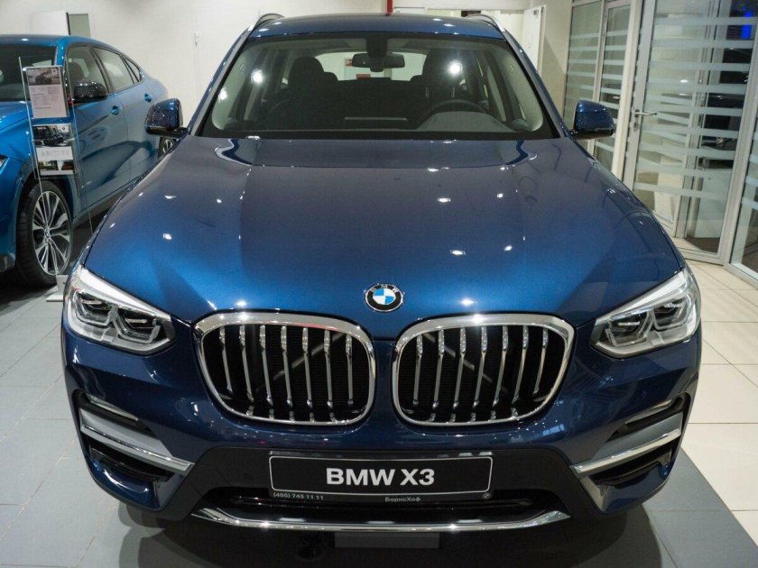 BMW x3 синий