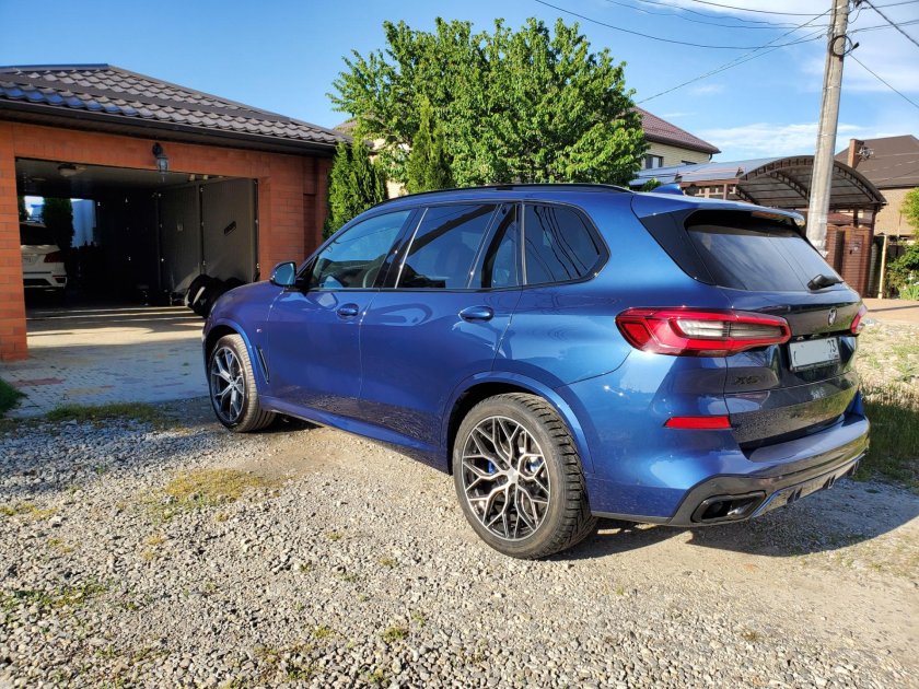 Bmw x5 синий фитоник
