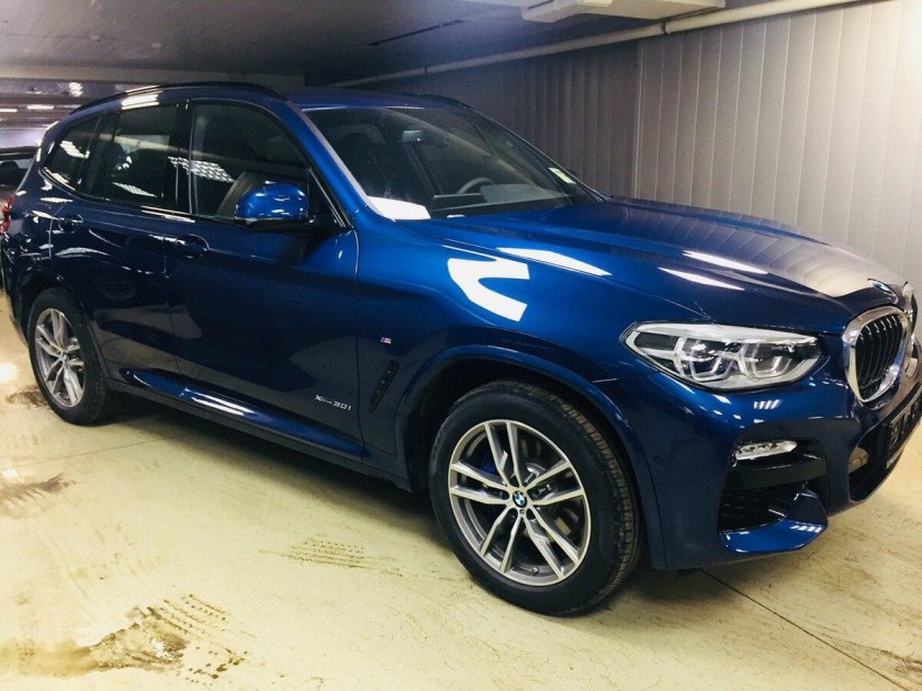 БМВ х3 синяя