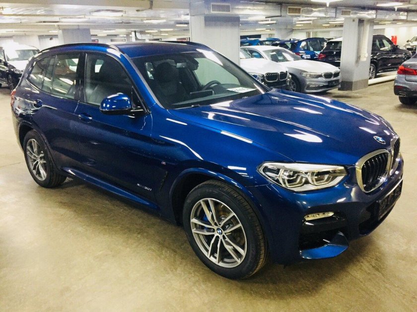 БМВ х3 синяя