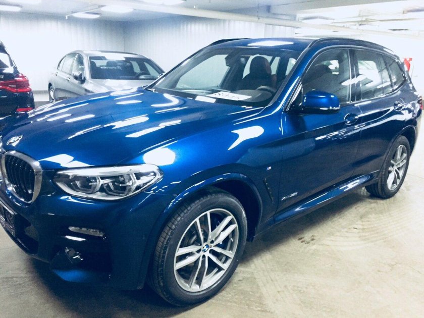 БМВ х3 синяя