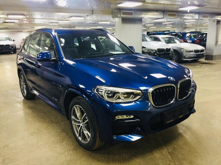 BMW x3 синий