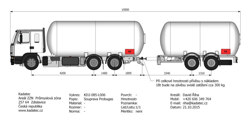 Автомобильная цистерна 30м3 габариты