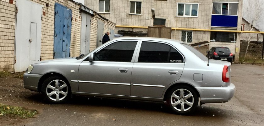 Хендай акцент на штампах r15