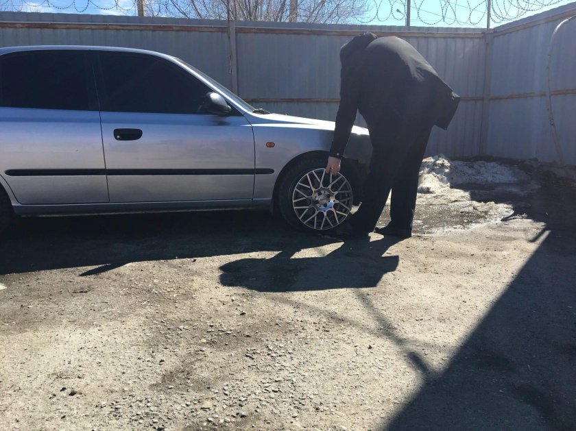 Рельсы r16 на Хендай акцент