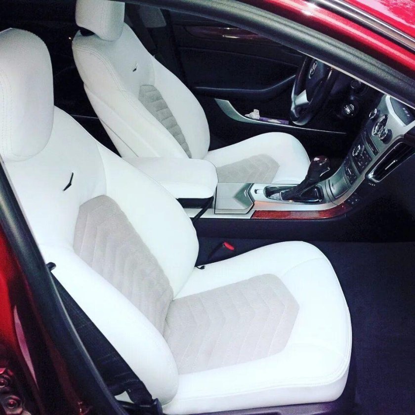 Белый салон авто