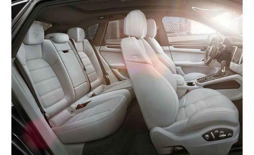 Порше Макан белый салон