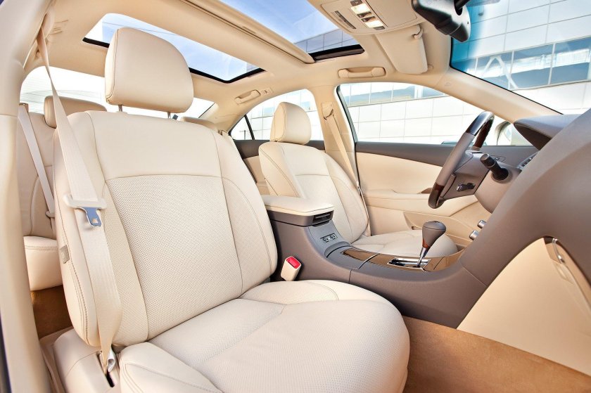 Лексус es 250 бежевый салон