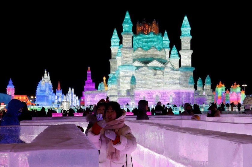 Харбин выставка ледяных фигур
