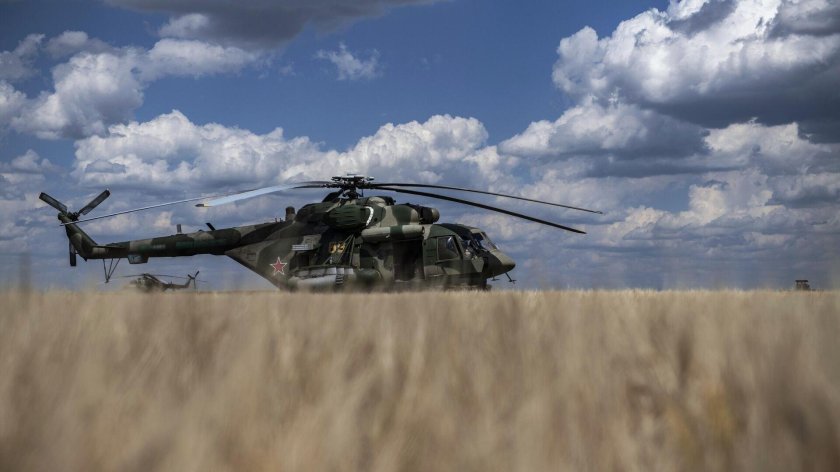 Украинский вертолёт ми-8 ВСУ