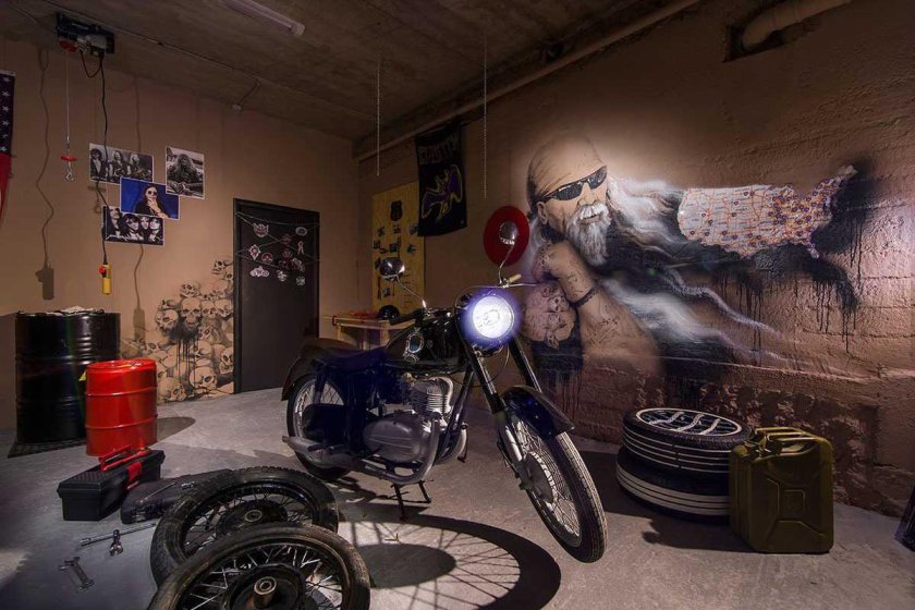 Интерьер в байкерском стиле