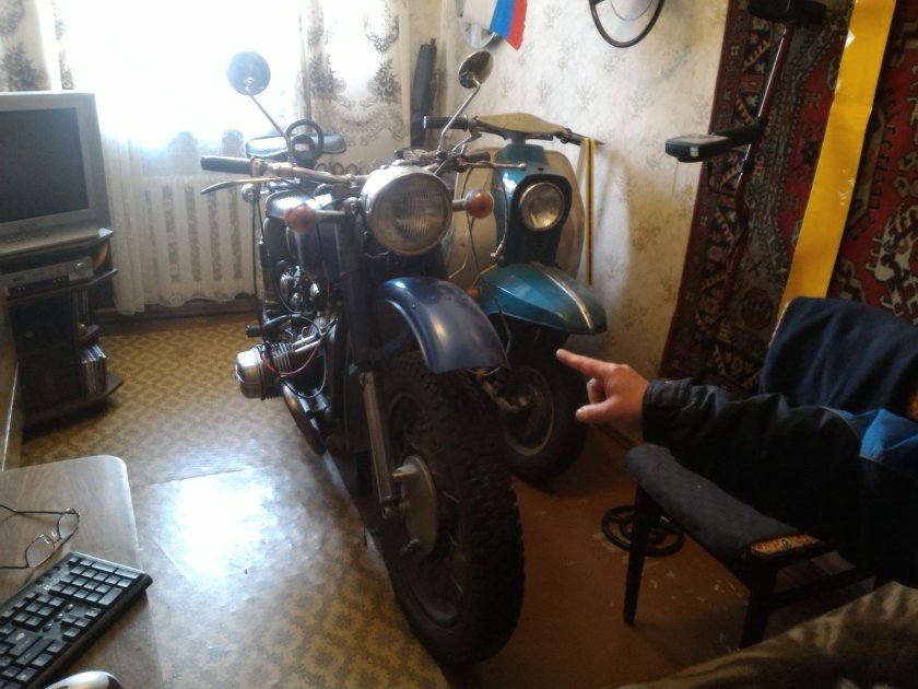 Мото в квартире