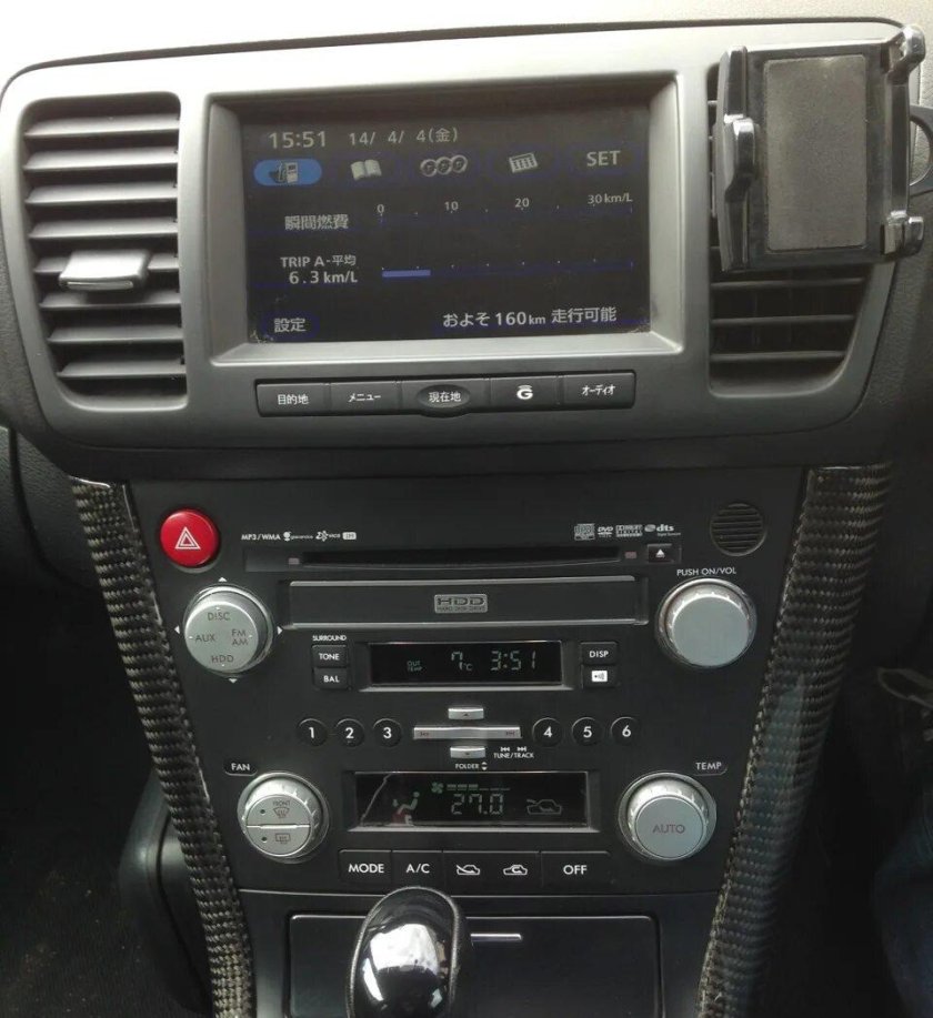 Штатная магнитола Субару Легаси