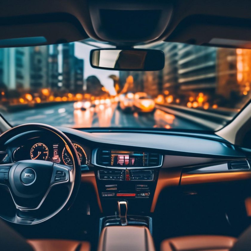 Машина в салоне