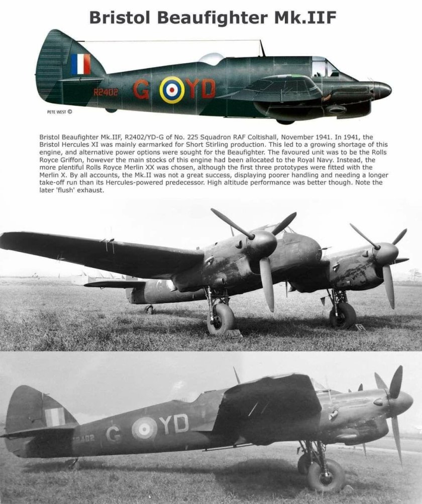 Бристоль Бофайтер самолет