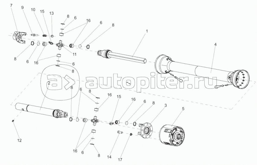 ПКК 0140000 вал карданный