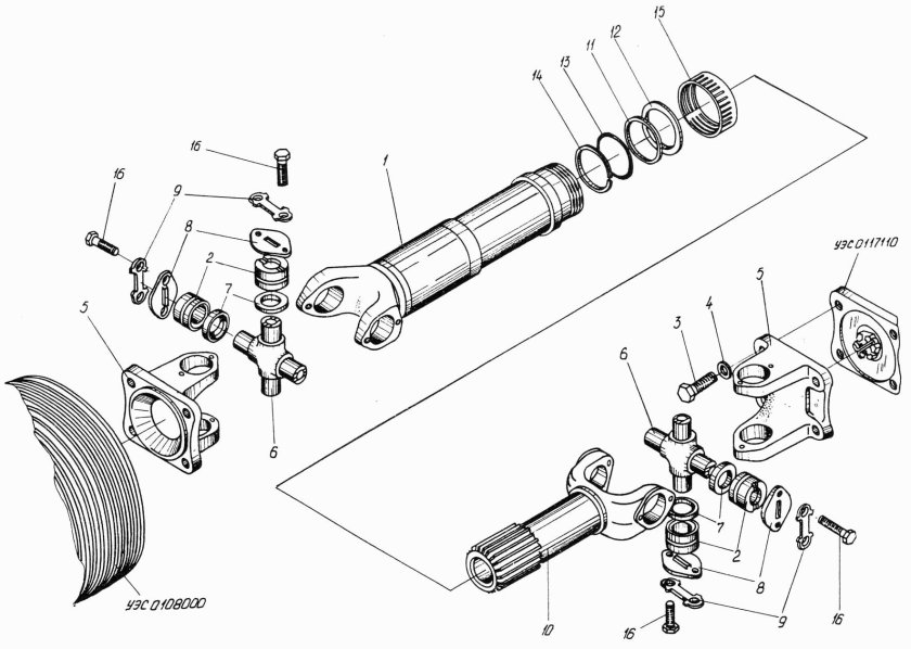 Вал карданный 695е-2201010-40