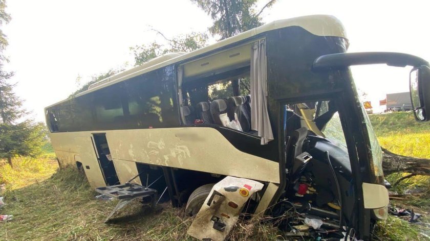 В дтп с автобусом