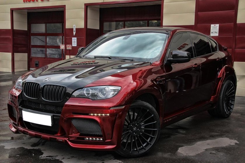 BMW x6 e71 красный