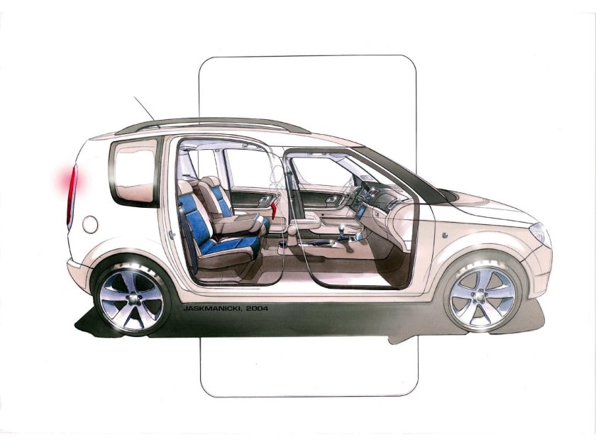 Skoda Roomster габариты