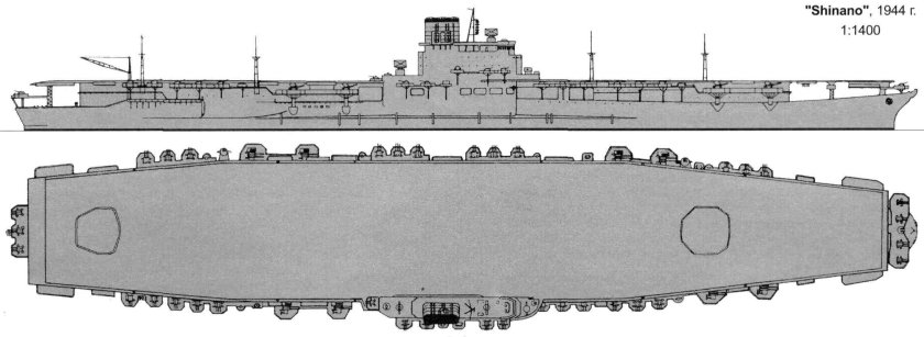 Японский авианосец Синано