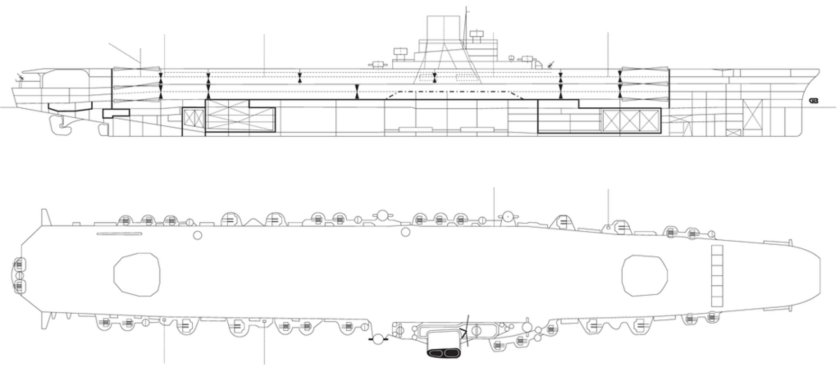 Авианосец Тайхо чертежи