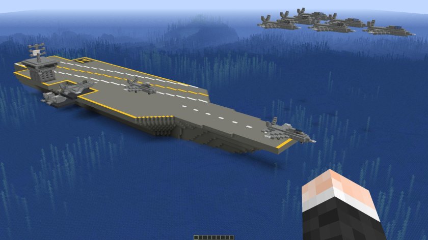 Авианосец майнкрафт