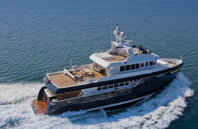 Водоизмещающая моторная яхта