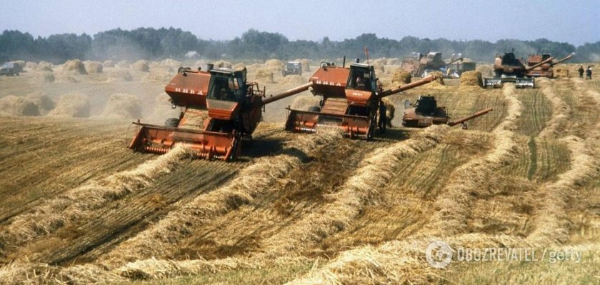 СССР уборка комбайн Нива