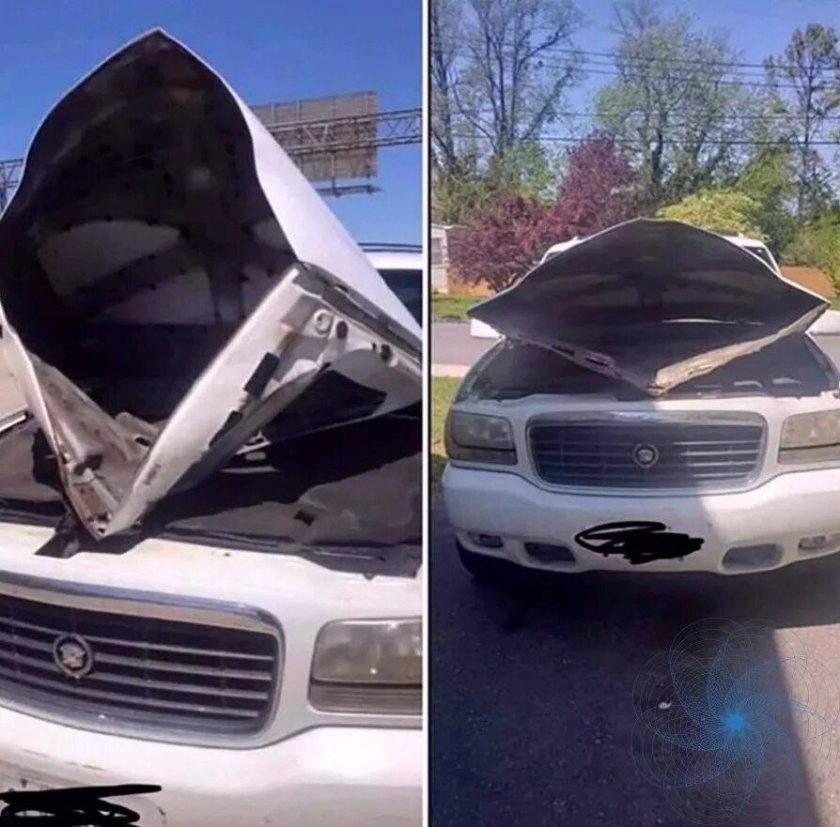 Открылся капот на ходу