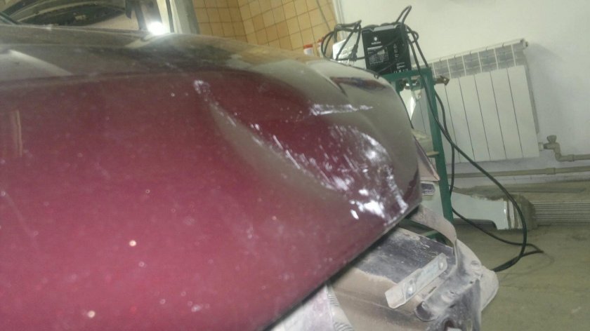 Рихтовка капота ВАЗ 2110