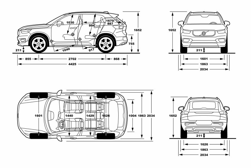 Вольво xc90 габариты