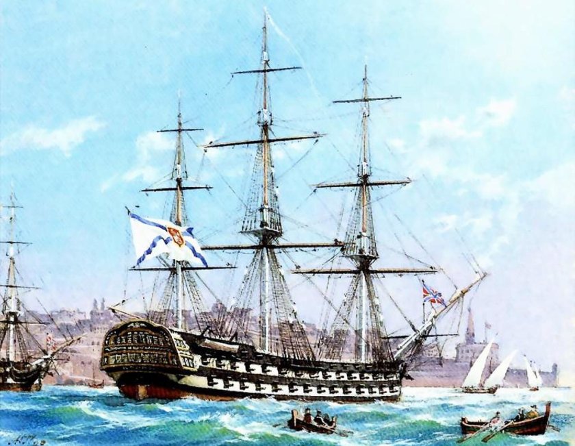 Азов парусный линейный корабль