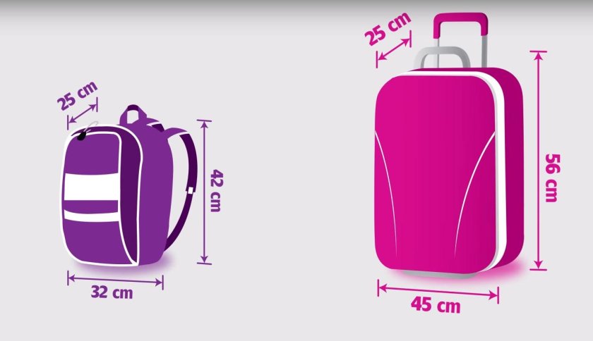 Wizz Air размер ручной клади