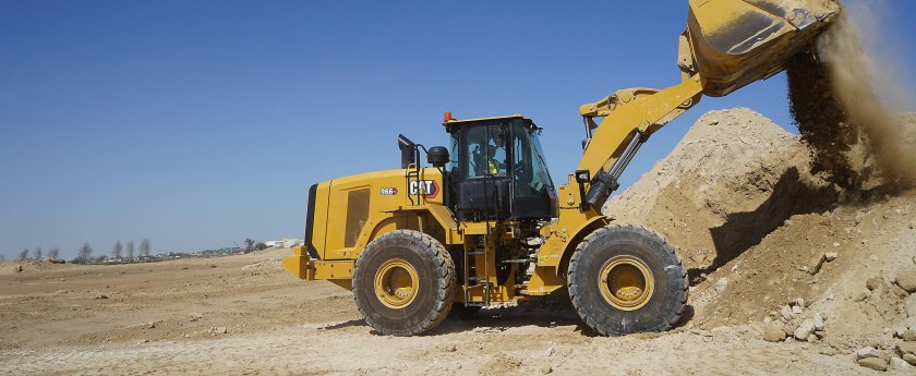 Фронтальный погрузчик катерпиллер 966