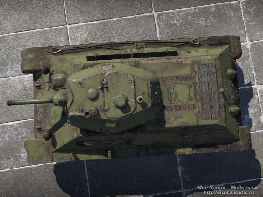 Т34 вид сверху без башни