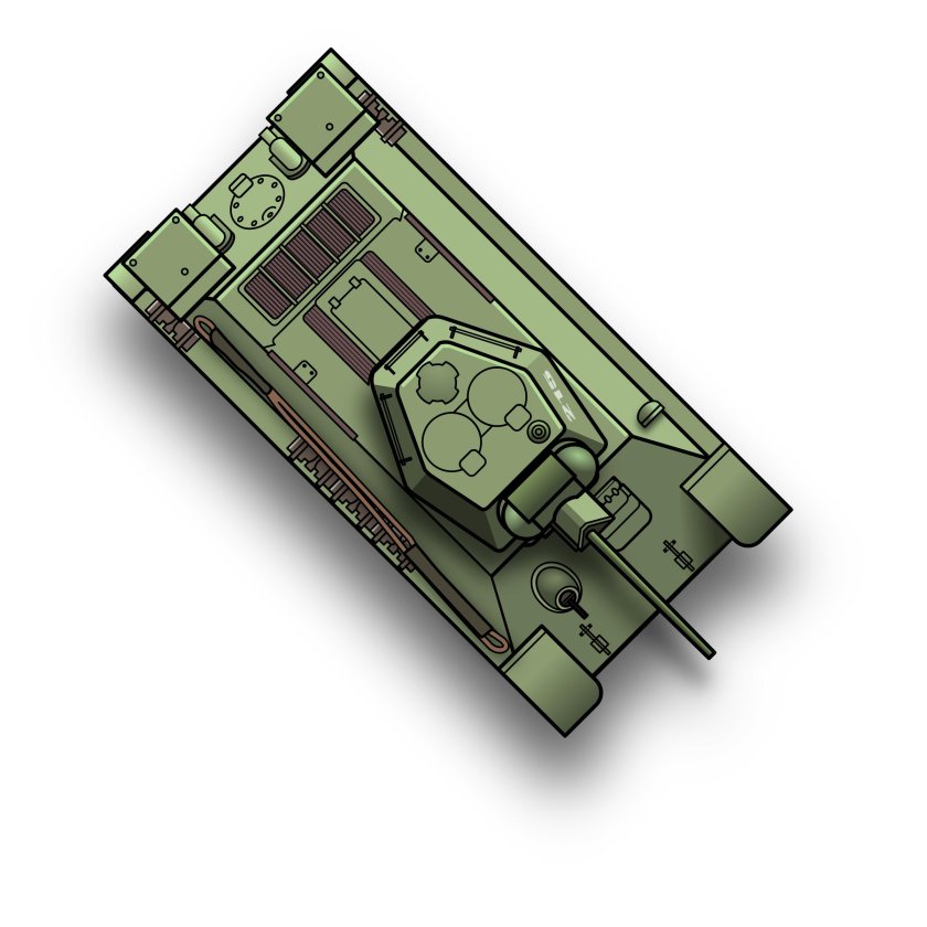 Танк т34 вектор