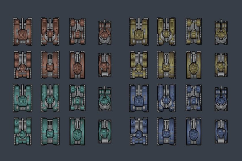 Танк 2д спрайт