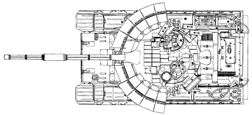 Чертеж танка т 64