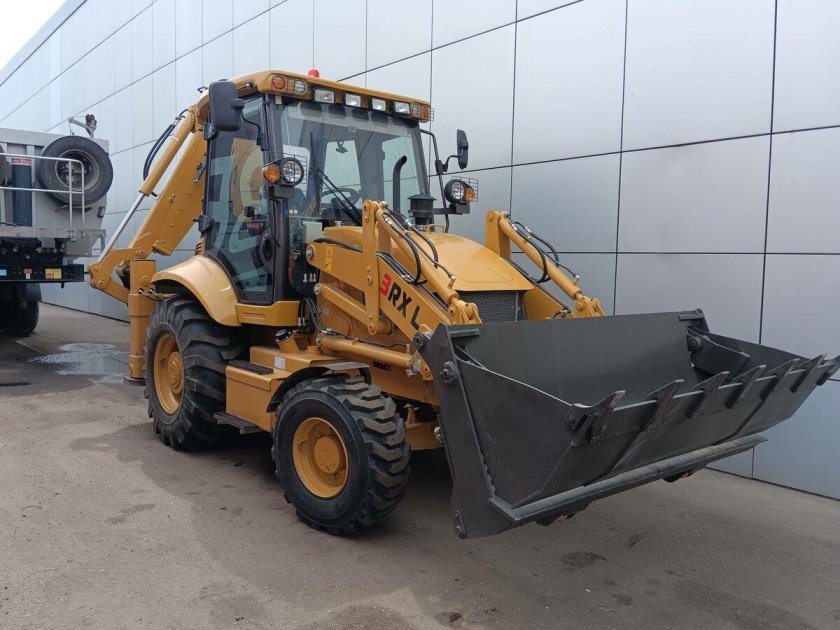 Bull hd100 экскаватор погрузчик