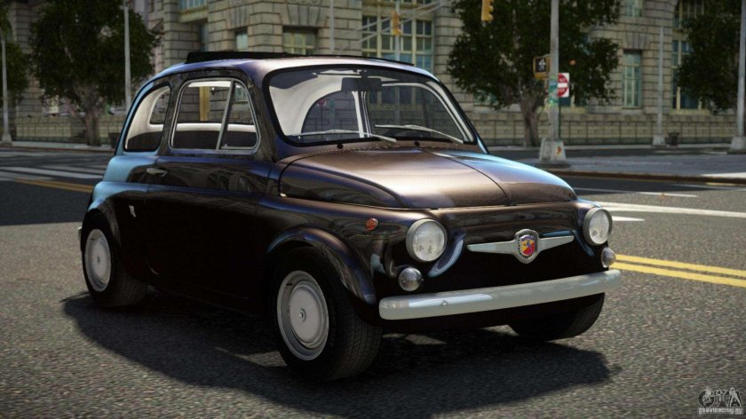 Fiat Abarth 595 серо-голубого цвета