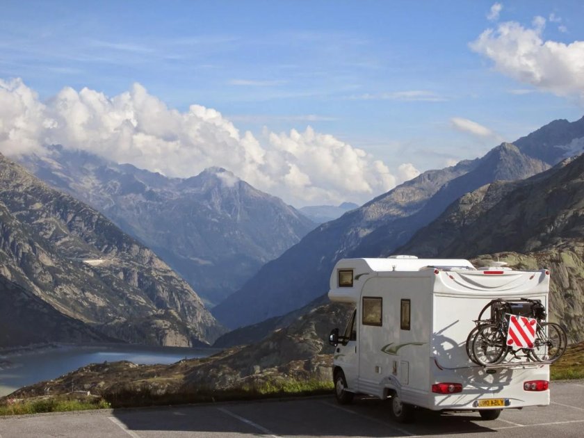 Дом на колесах в горах