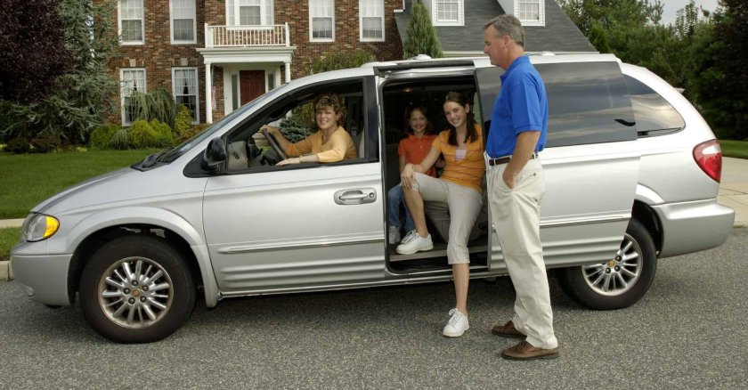 Семья в машине