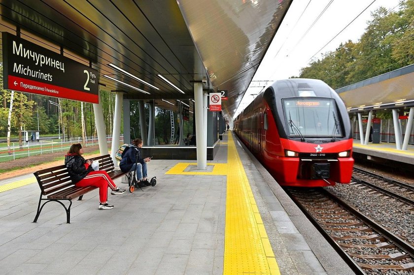 МЦД 4 станции Мичуринец